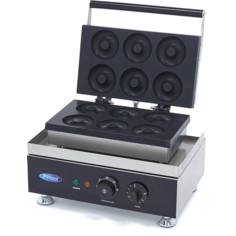 Donutmaker - 6 Donuts - Ø 8 cm - Ingebouwde Timer