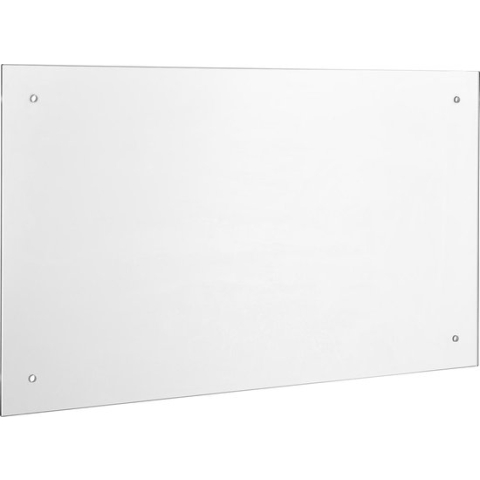 Achterwand spatscherm glas keuken 90x50 cm transparant