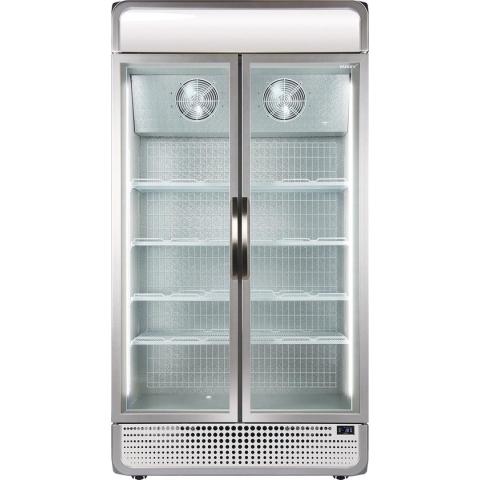 Husky F10PROFREEZER - Vriezer - Met Display - Drie Dubbel Glas - 771 Liter - 45dB - Zilver