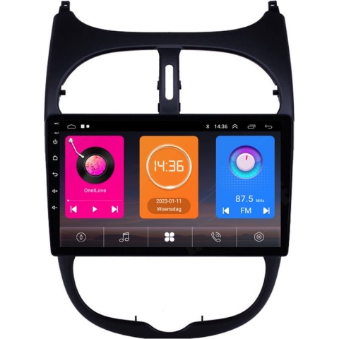 Peugeot 206 1GB CarPlay | 1998 t/m 2009 | Android Auto