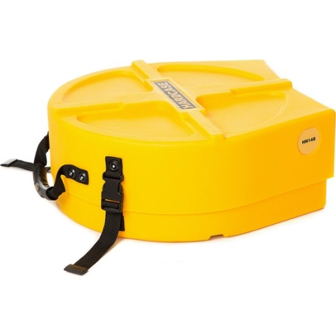 Hardcase HNP14S-Y - Koffer voor 14 inch snaredrum, geel