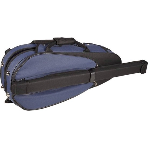 Vioolkoffer Leonardo VC-1744-BU 4/4 compact blauw met strijkstokkoffer