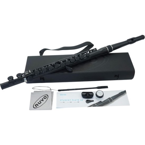 Zwarte 2-inch Studentenfluit N230SFBK