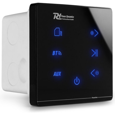 Stereo versterker - Powerline A50B inbouw versterker met Bluetooth - 2x 20W