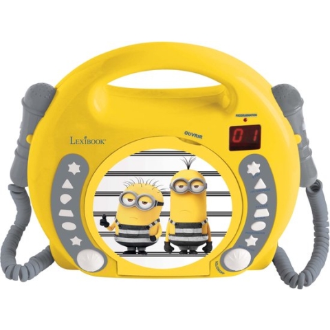 LEXIBOOK - ME MOCHE ET MECHANT - CD-speler Kid Karaoke met 2 microfoons