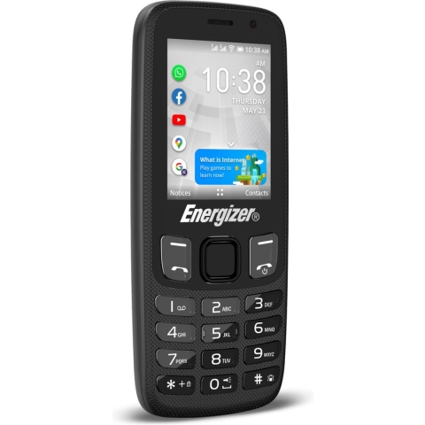 Energizer E242S - 4G Bar Smart Feature Phone (Zwart)