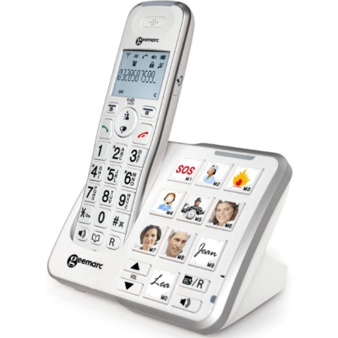Geemarc PH-295 - Single DECT telefoon - Antwoordapparaat - Wit