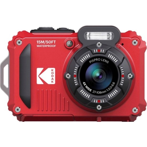 Kodak WPZ2 Red + 2e accu + 16gb geheugenkaart