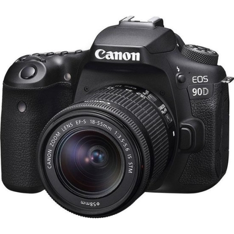 Canon EOS 90D + EF-S 18-55 IS STM - Zwart