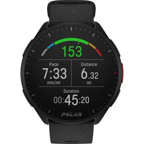 Polar Pacer -  GPS Hardloophorloge -  Night Black - Maten S-L