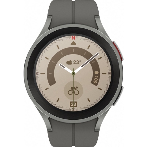 Samsung Galaxy Watch5 Pro - LTE/4G Smartwatch heren en dames - 45 mm - Titanium