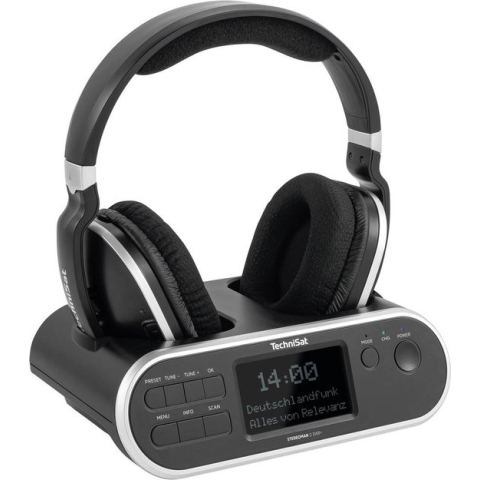 TechniSat Stereoman 2 DAB+ - 2.4Ghz draadloze hoofdtelefoon - zwart