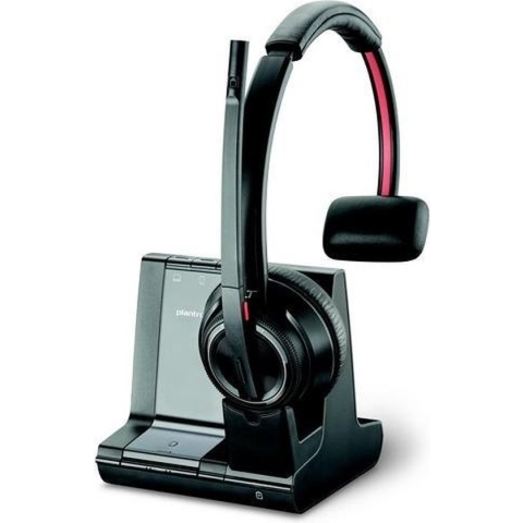 Plantronics Savi W8210/A, UC Monauraal Hoofdband Zwart, Grijs