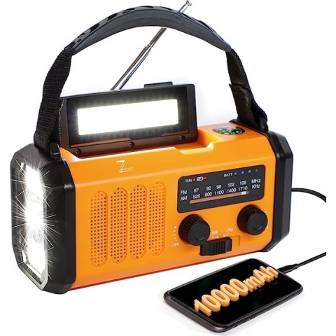 radio-zaklamp-Draagbaar-opwindbaar-powerbank