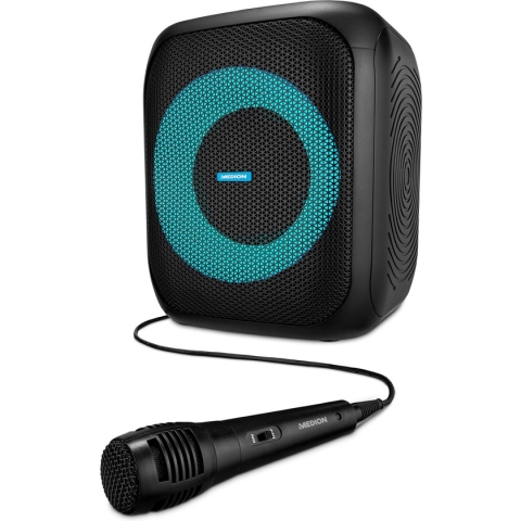 Medion S61991 - Party box - Party Speaker met Microfon - Bluetooth - Karaoke - LED - 500 Watt - Accu - TWS - IPX4