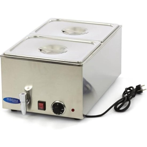 Bain Marie - met Tapkraan - incl. 2x 1/2 GN-Set - Elektrisch