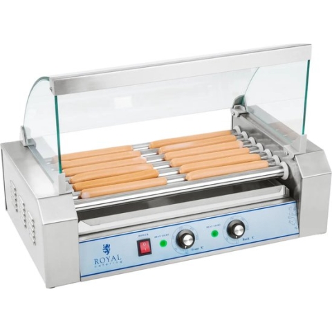 Royal Catering Hotdog Grill - 7 rollers - Roestvrij staal