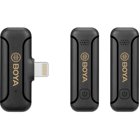 Boya 2.4 GHz Dasspeld Microfoon Draadloos BY-WM3T2-D2 voor iOS