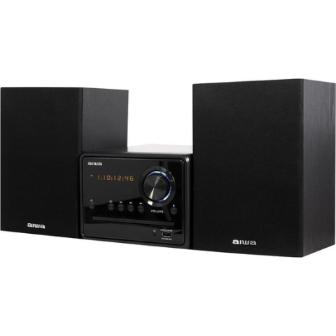 AIWA MSBTU-300 Micro-HiFi-systeem - Bluetooth - CD - USB - FM-radio - Zwart