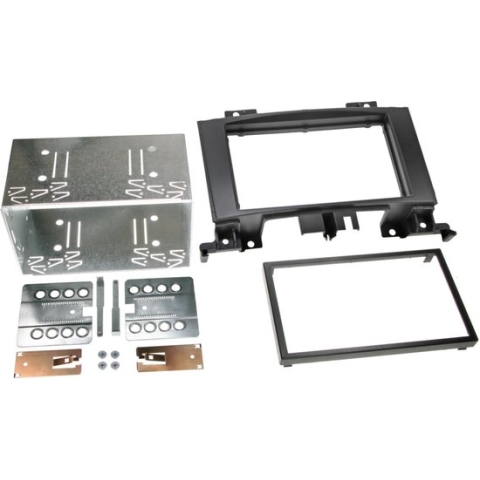 2-DIN Paneel Mercedes Benz Sprinter W906 - Volkswagen Crafter Kleur: Zwart