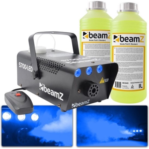 Rookmachine - BeamZ S700LED met ijs effect en ruim 2L rookvloeistof