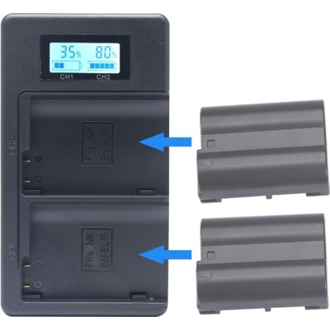 McoPlus Duocharger USB incl. 2x EN-EL15C