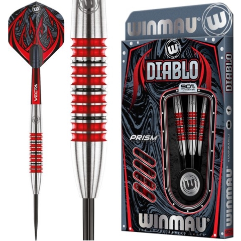 WINMAU - Diablo (Torpedo): Steeltip Tungsten Dartpijlen Professioneel - 28g