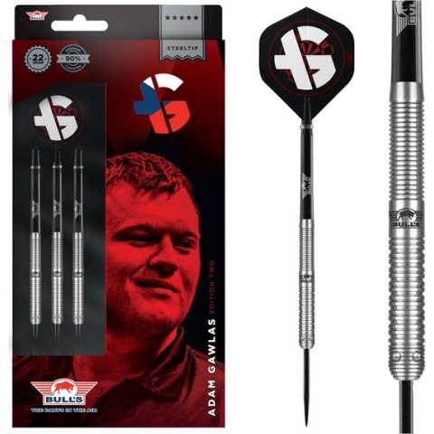 Bull's Adam Gawlas 90% Edition 2 - 24 gram - Steeltip Dartpijlen