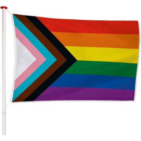 Progress vlag 200x300cm - Kwaliteitsvlag - Geschikt voor buiten