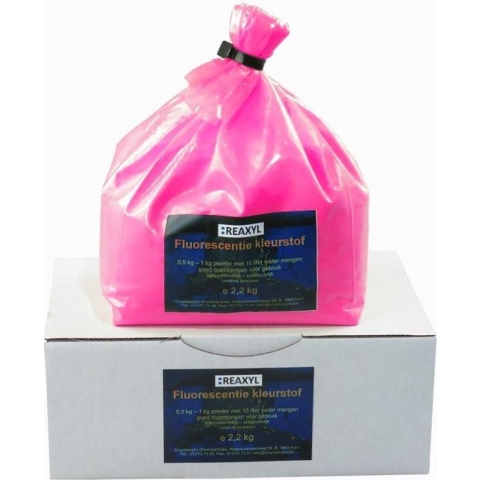 Reaxyl Fluorescentiekleurstof poeder 2,2 kg, roze