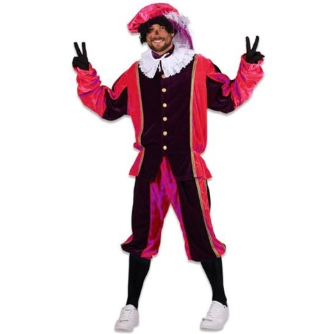 Piet Populair paars/roze (mt L)
