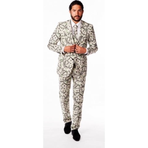 OppoSuits | Cashanova | Mannen Kostuum | Groen | Carnaval | Maat 50