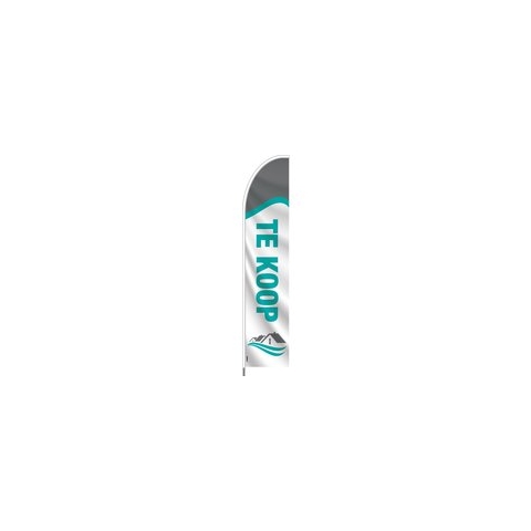 Beachflag - Te Koop - Vlag + Hengelsysteem + Draagtas - Actievlag.nl