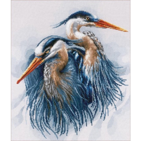 borduurpakket PN0185890 blauwe reigers