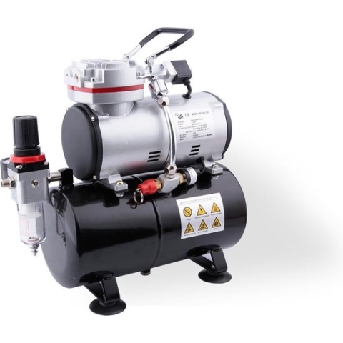 Fengda FD-189 Airbrush mini compressor - met luchttank - max 6 bar