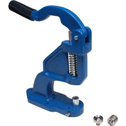 Professionele zeilringenpers, inclusief stempel en 500 zeilringen, messing 12 mm