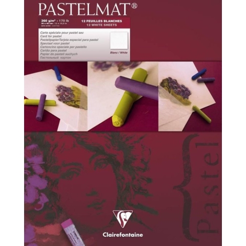 Clairefontaine Pastelmat pad No.3 – 30x40cm – Wit
