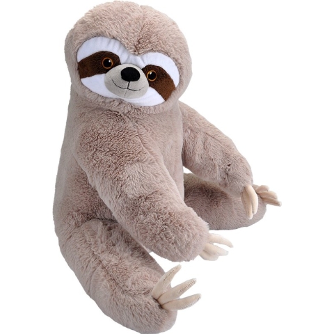 Wild Republic Knuffelluiaard Ecokins 76 Cm Pluche Bruin/wit