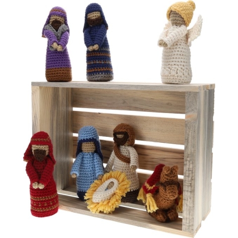 LEISURE ARTS Haakpakket Amigurumi, Je eigen kerststal haken! DIY Kit.