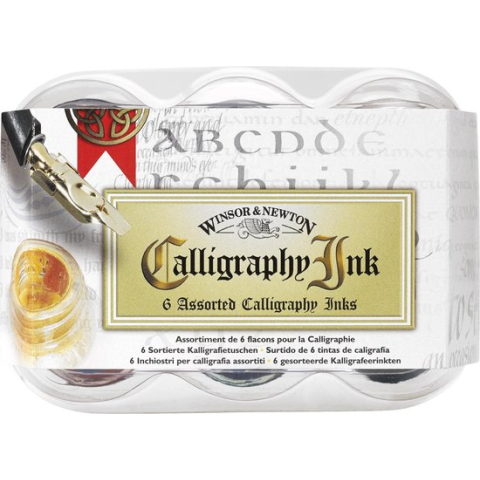Winsor & Newton Calligraphy Ink Set 6 stuks