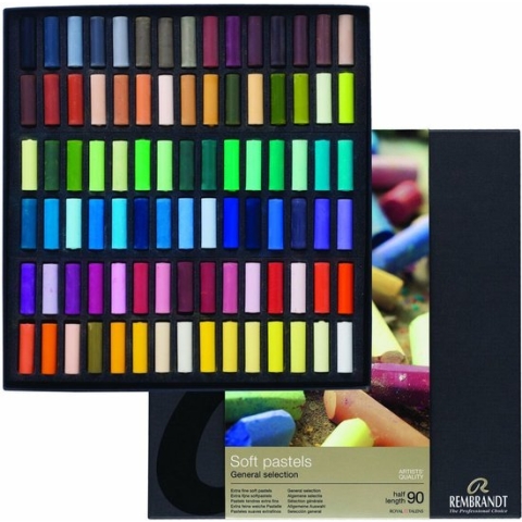 Soft pastel set half 90 kleuren softpastels pastelkrijt