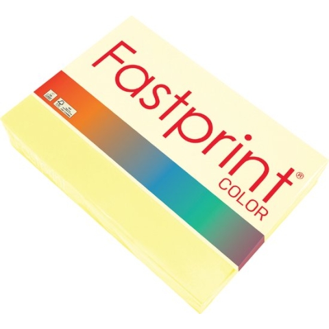 Kopieerpapier Fastprint A4 120gr kanariegeel 250vel - 5 stuks