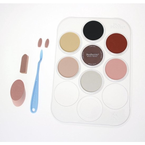 PanPastel - Skin Tones Starter Kit (7) - Professionele Pastels - Pan Pastel Basis Set Beige 7 Stuks