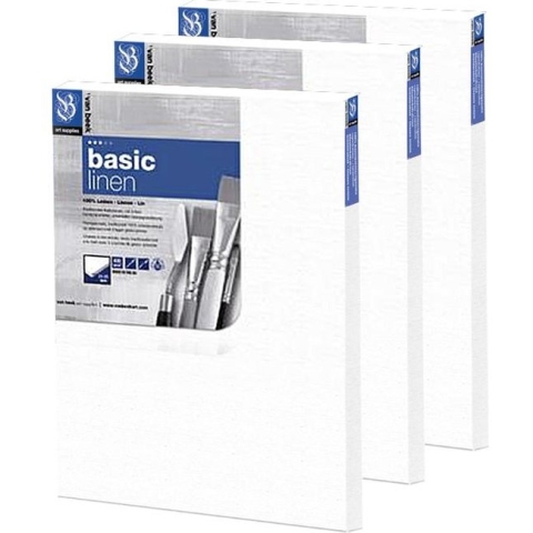 Van Beek Basic Linnen Schildersdoeken 40X50Cm Set A 3Stuks