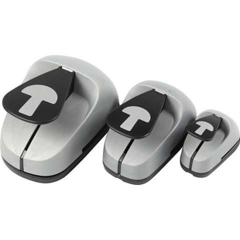 Creotime Figuurponsen 25/50/75 Mm Champignon 3 Stuks Grijs