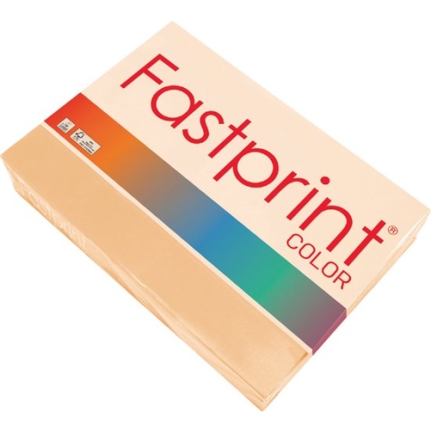 Kopieerpapier Fastprint A4 80gr zalm 500vel - 5 stuks