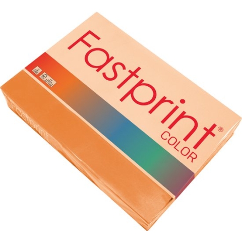 Kopieerpapier Fastprint A4 120gr oranje 250vel - 5 stuks