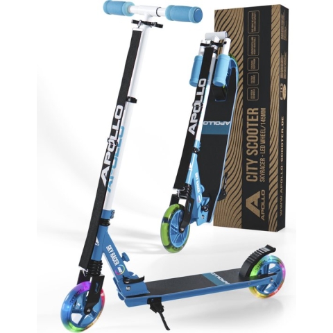 Apollo LED-stadscooter met vering Scooter Skyracer