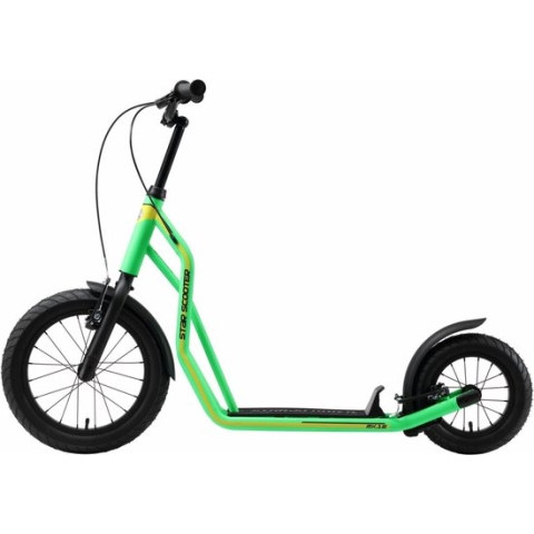 STAR SCOOTER autoped 16 inch + 12 inch, groen