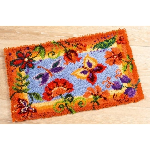 Knooptapijt kit Decoratieve bloemen - Vervaco - PN-0145323